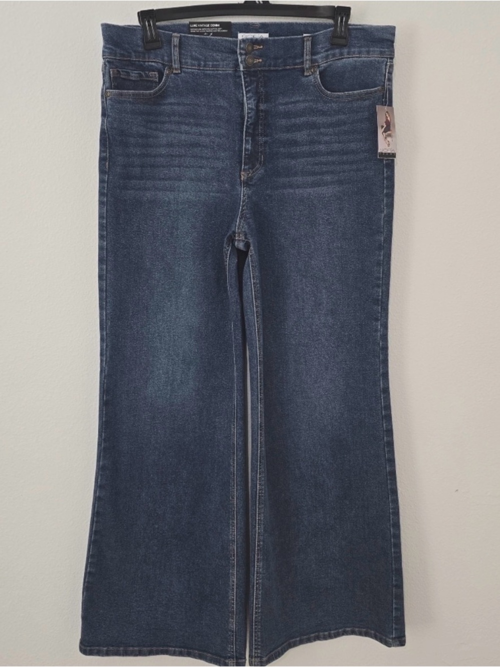 2 Pairs of Sofia Vergara Margot Wide Leg Jeans - Size 14